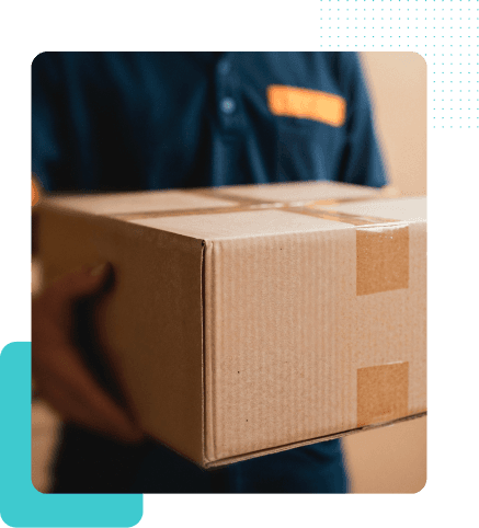 complete logistics delivery man