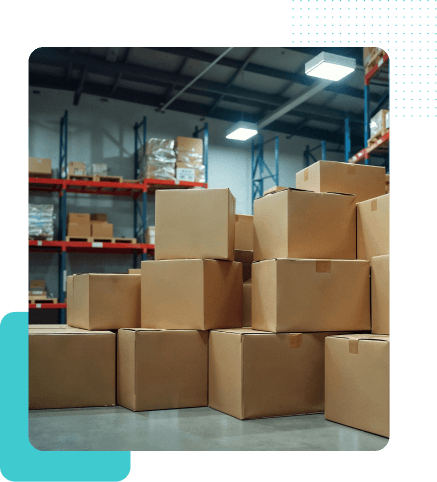 complete logistics delivery man