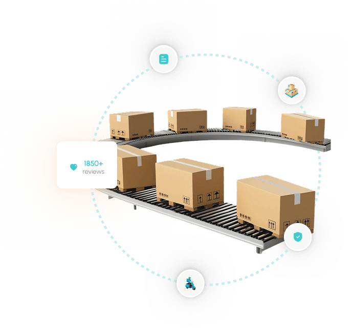 complete logistics delivery man